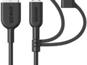 Anker Powerline II 3-in-1 Cable, Lightning/Type C/Micro USB Cable A8436H11