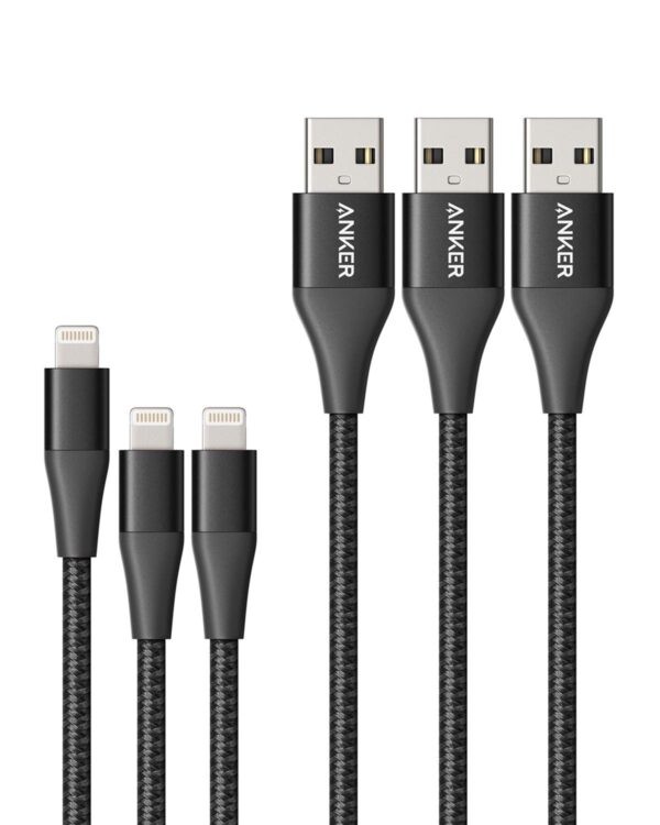 Anker Powerline+ II with lightning connector 3ft B2B -Black A8452H11