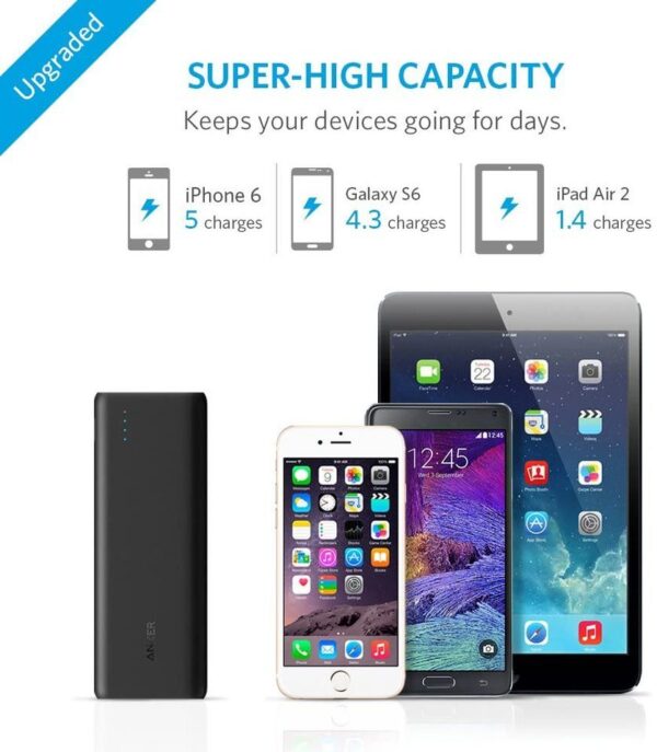 Anker PowerCore External Battery 15600mAh Black A1252H11