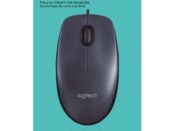 Logitech Wired Mouse M90 Black USB