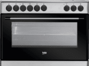 BEKO Cooker 4 Gas + 2 Electric, wide oven – GE12121DX