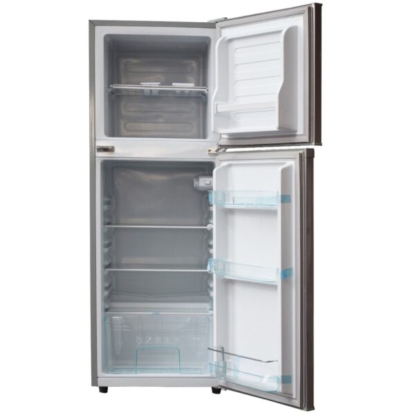 Von 138L Double Door Fridge – Silver VART-18DMS