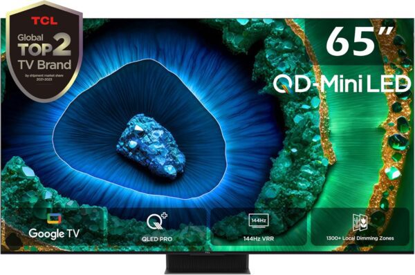 TCL 65C855 4K QD-Mini LED Google TV (2024 Model)